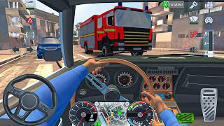 Taxi Cab Driving Simulator: Chevrolet Corvette C3 vip car driving taxi sim traffic- android gameplay screenshot 1