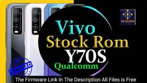 Vivo Y70S Latest Firmware Flash File Stock Rom 100% Tasted Rom