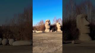 Неожиданно было встретить  Моаи 🗿🗿🗿 #иркутск