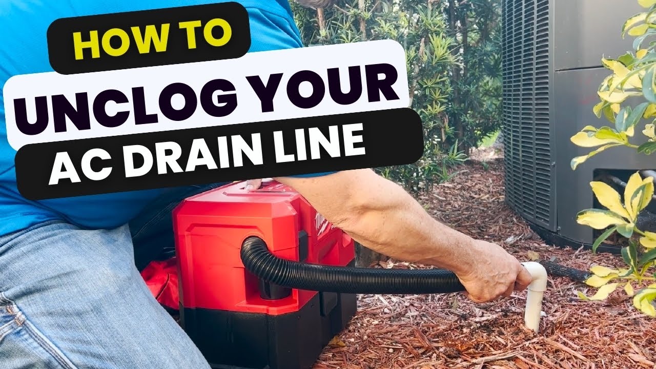 How To Unclog Air Conditioner Drain Pipe www.youtube.com