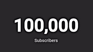 100,000 Subscribers…