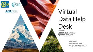 Welcome to the Virtual Data Help Desk at #vEGU21