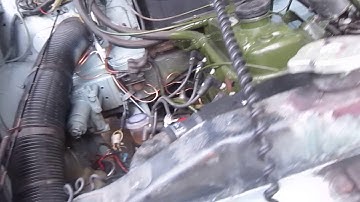 Morris Minor 1000 timing marks using a mirror tip.