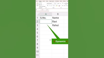 🤯How to create a dynamic serial number in excel|serial number in excel😱 #spreadsheets #excel #shorts