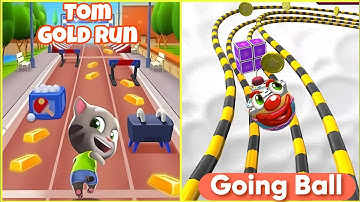 Tom Gold Run Vs Going Ball:The Super Speedy Run Android Game Ios Gameplay