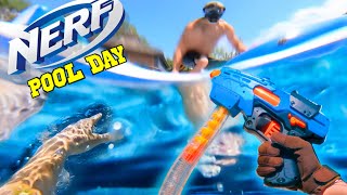 NERF WAR: WATER PARK TAKEOVER