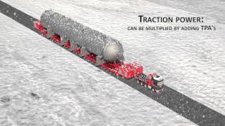 Mammoet animation of Trailer Power Assist (TPA)