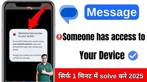 Someone has access to your screen com.android.systemui Fix | You