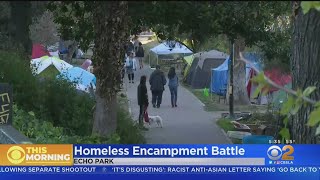 LA May Shut Down Echo Park Lake To Clear Out Homeless Encampments; Activists Plan Vigil