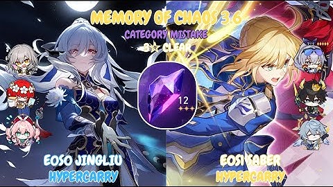 Memory of Chaos 12 - v3.6 | E0S0 Jingliu & E0S1 Saber Hypercarry | Honkai Star Rail