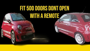 Car Door Not Unlocking when remote key is pressed | problem fixed Fiat 500