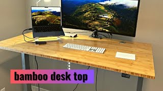 Solid Bamboo Table Top  / Desk Top | VWINDESK  BEST Review Adjustable Standing Bamboo Desk Top