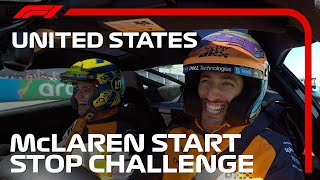 McLaren's Daniel Ricciardo and Lando Norris Take on the Start-Stop Challenge!