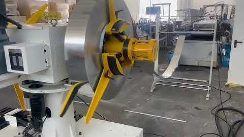 60m/min High Speed Dual decoiler for quick coil change with roll forming line working in  Italy