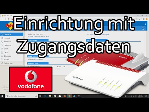 Fritzbox am Vodafone DSL Anschluss mit Zugangsdaten einrichten