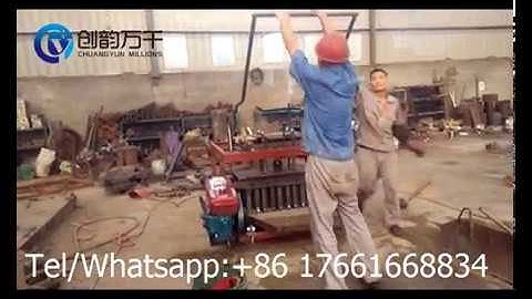 QT4-45 diesel engine egg laying mobile concrete block making machine hot sale in Libya