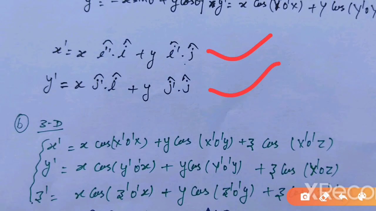 BSc.1st year, Mechanics physics (1st unit), Lec-2,Coordinate transformation, Galilean transformation