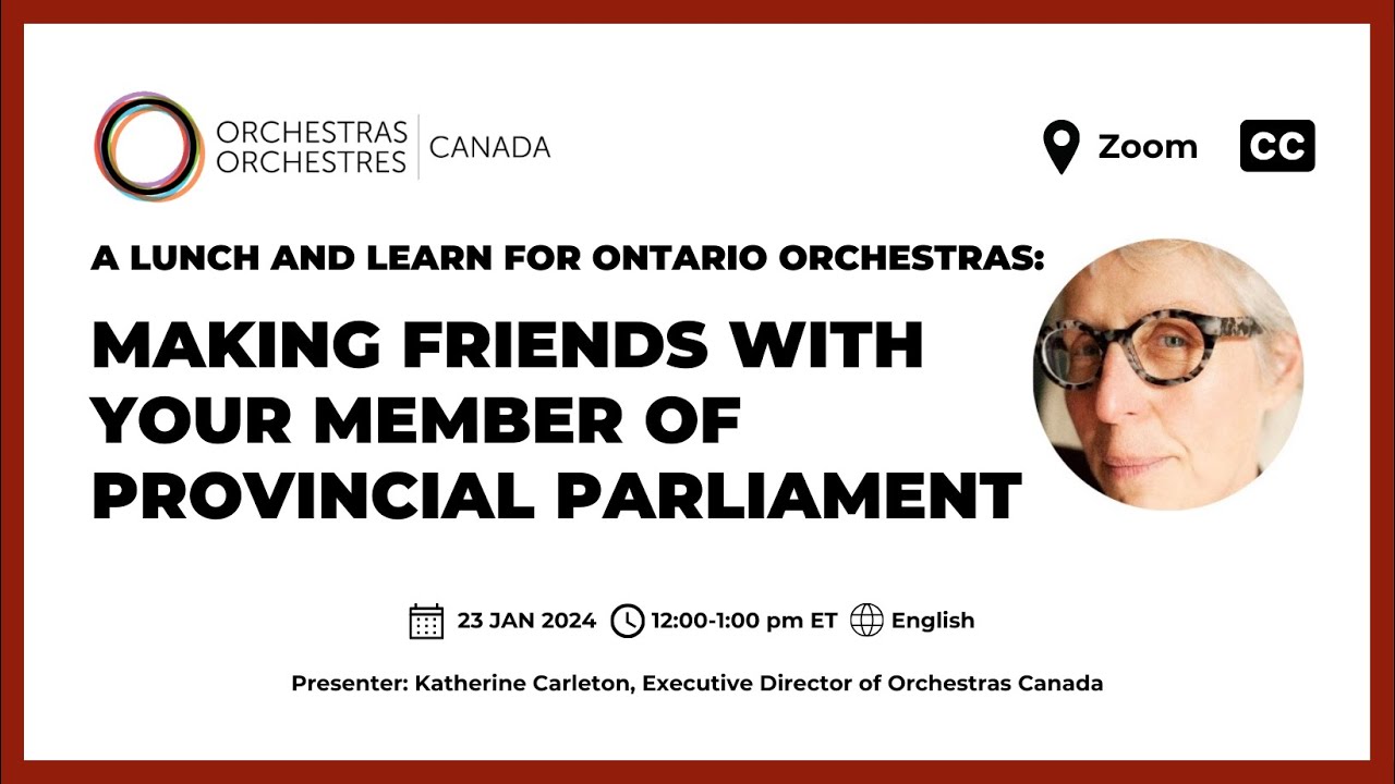 Lunch & Learn: Making Friends with Your Member of Provincial Parliament