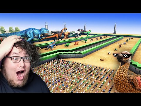 1000 Dodos vs the entire ARK Ecosystem - How far can they get? (OFFICIAL REACTION)