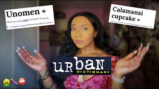 REACTING TO URBAN DICTIONARY SEX TERMS