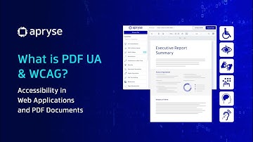 What is PDF UA & WCAG? Accessibility in Web Applications and PDF Documents