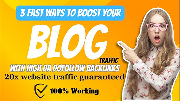 High Quality 100% Free  Quick Backlink Sites