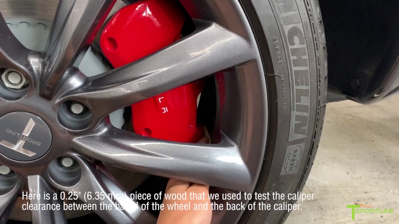 18" T Sportline Wheels on Performance+ Model 3 Part 2: Brake Caliper Clearance