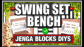 ✅UNIQUE TUMBLING TOWER BLOCKS SWING SET BENCH✅DOLLAR TREE INSPIRED✅JENGA BLOCKS SMALL SPACE CRAFTS✅