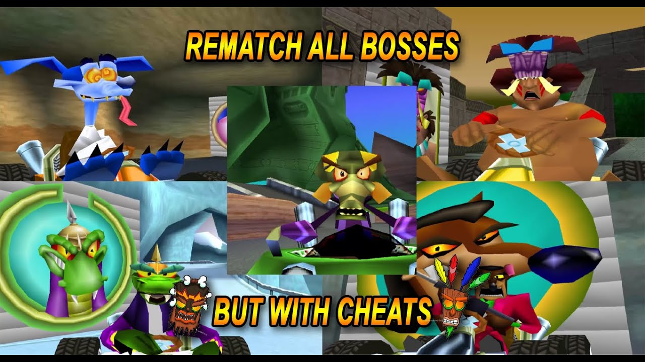 Lawan Seluruh Boss tapi Pakai Cheat - CTR ps1 Indonesia