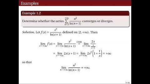 [Math 22] Disc 07 Series of Constant Terms and Their Convergence