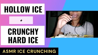 ASMR Ice Crunching || Hollow Ice + Slightly Melted Ice Cubes || Kween Krunch