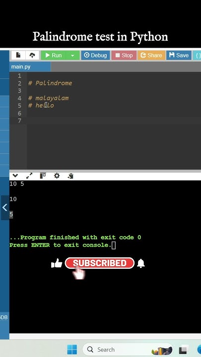 🔍 How to Check if a String is a Palindrome in Python | Easy Python ...