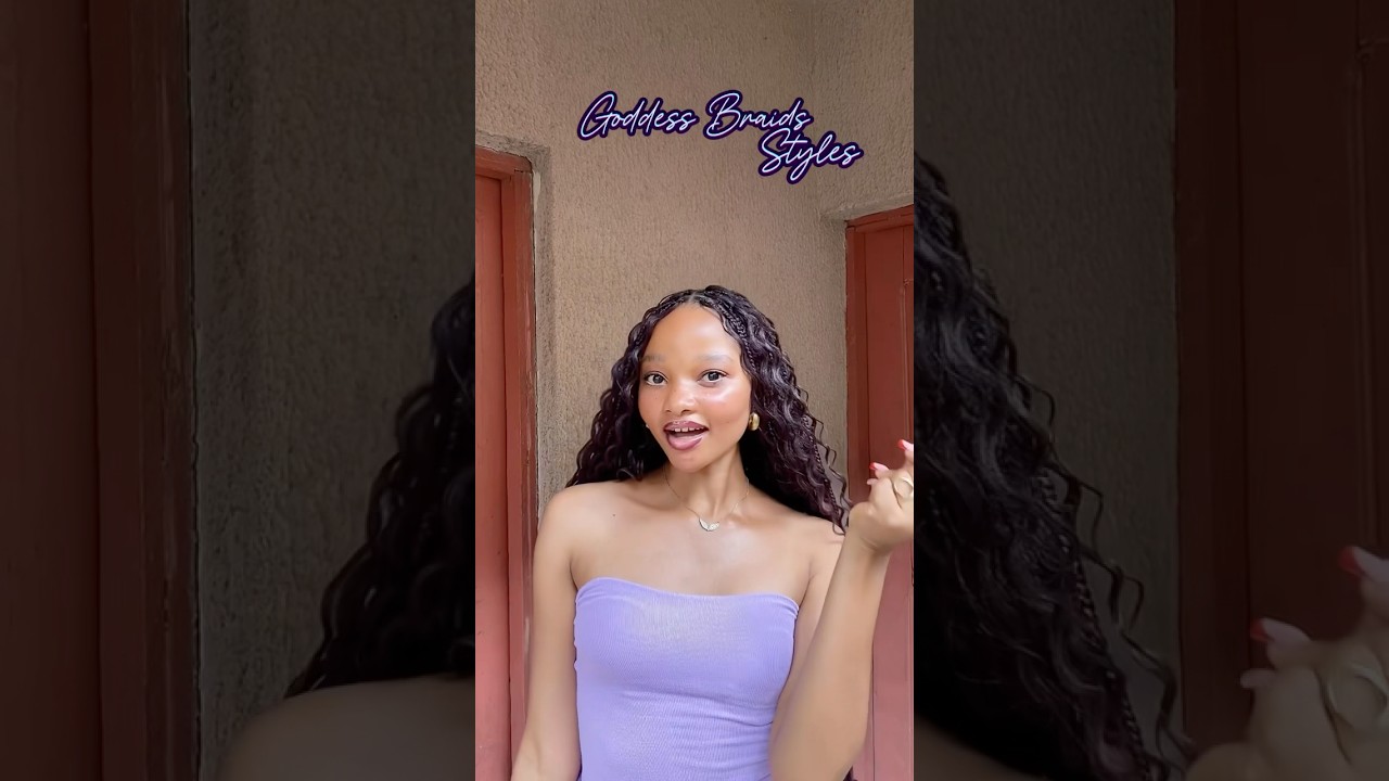 Ways To style Goddess braids🤍 