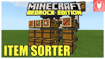 Minecraft Bedrock - Item Sorter Tutorial ( Xbox/ MCPE/ Windows 10/ Switch )