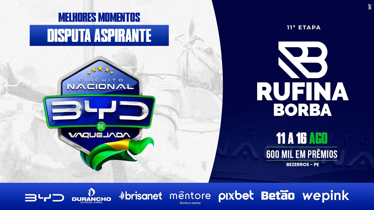 MELHORES MOMENTOS DISPUTA ASPIRANTE - PARQUE RUFINA BORBA BEZERROS/PE - C N BYD 2026