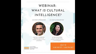 What is Cultural Intelligence? - Webinar