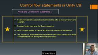 14. Introduction to Control Flow Statements in Unity C#