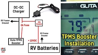 Wireless TPMS Update  Guta Booster Installation Needed  RV Tire Pressure Monitoring System