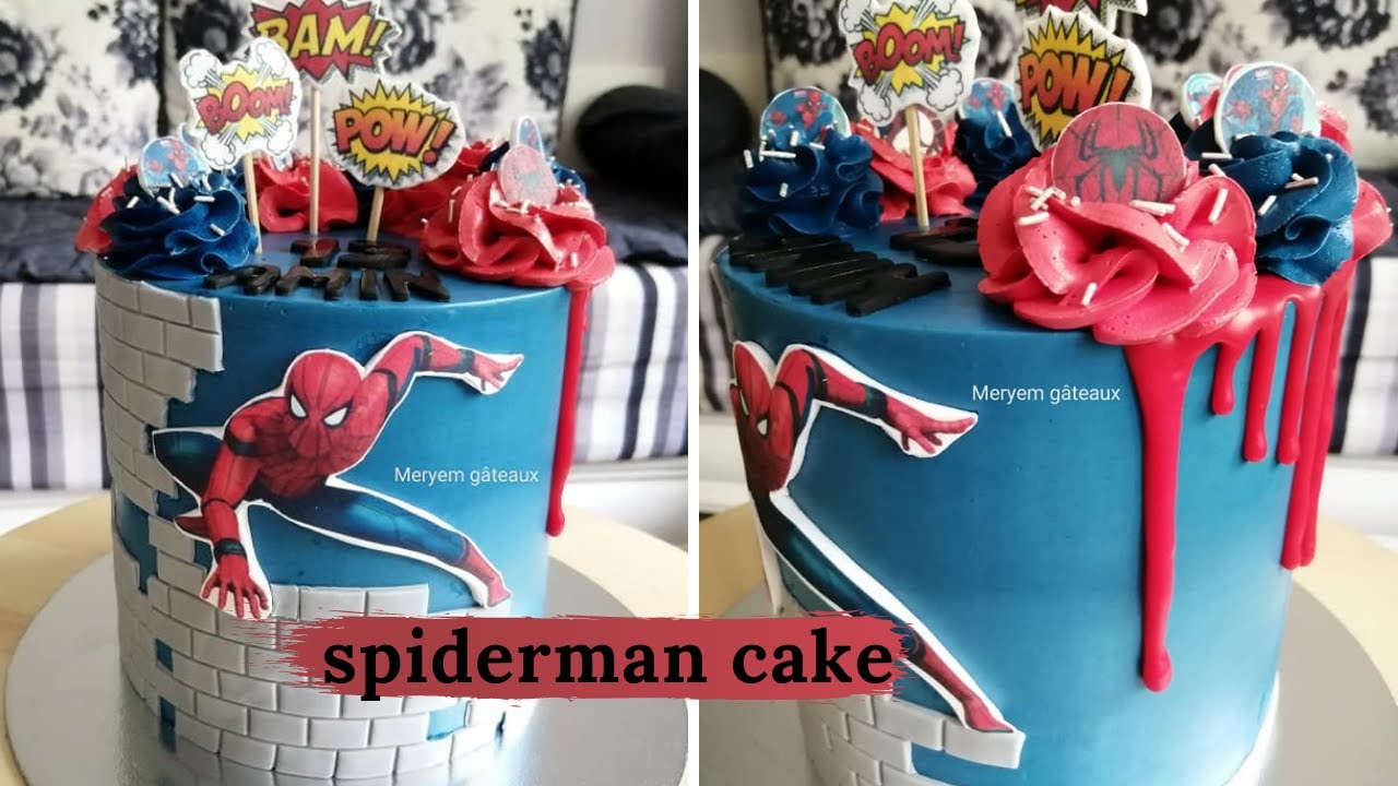 12 décors spiderman pour gâteau