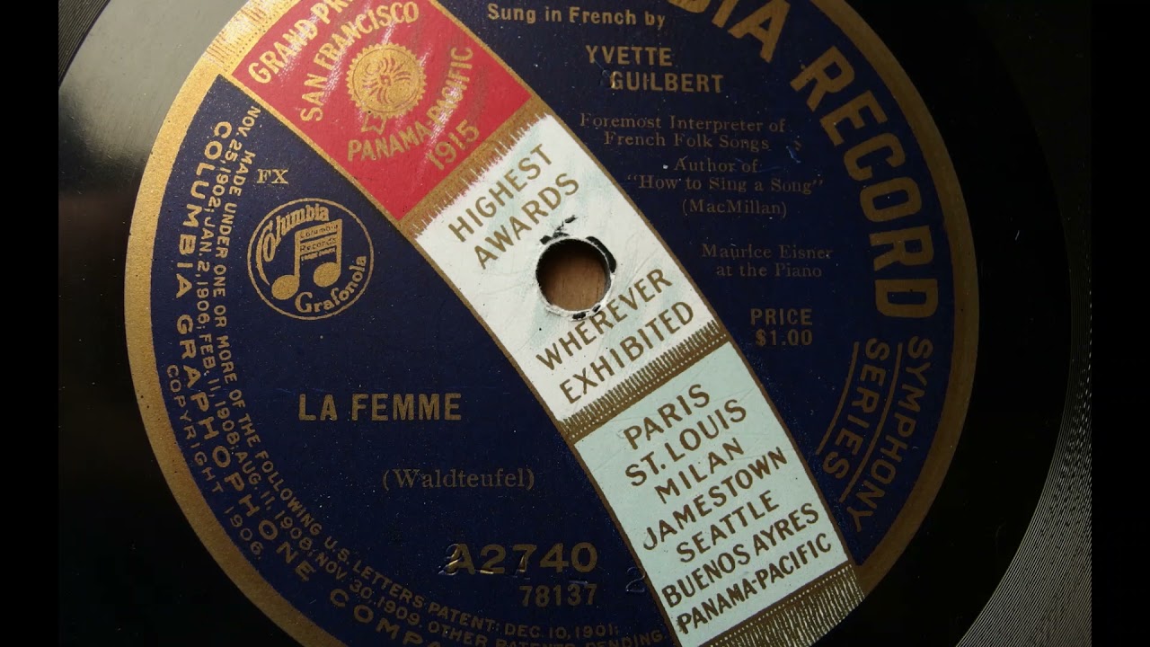 Yvette Guilbert sings La Femme