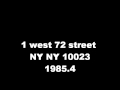 1 west 72 street NYNY 10023