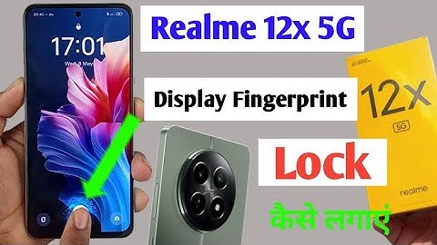 realme 12x 5g in display fingerprint setting / realme 12x me display fingerprint lock kaise lagaye