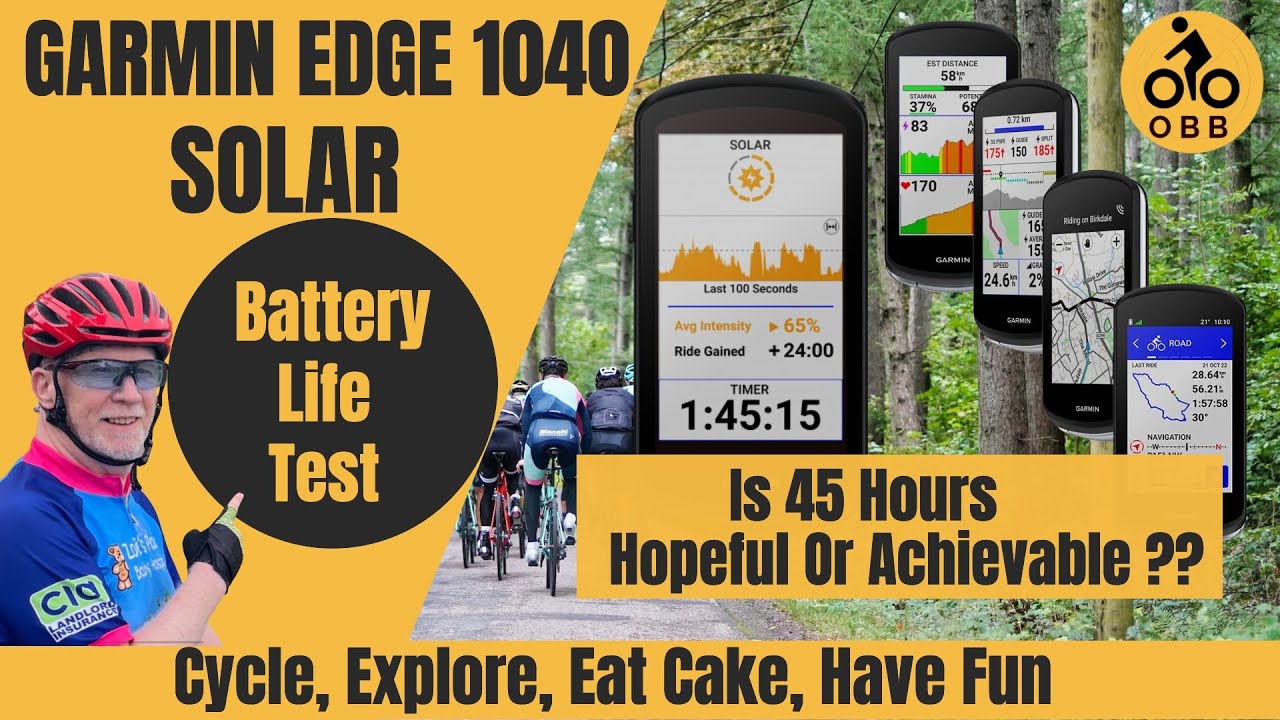 Garmin Edge 1040 Solar Claims up to 100 Hours of Battery Life