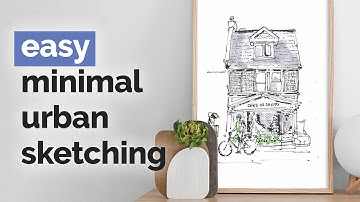3 steps to stunning minimal urban sketching