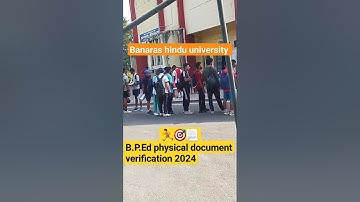 BHU bped physical 2024🏃📃 document verification #bhuuniversity #banaras #physical #trending #sports