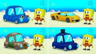Which Car Will SpongeBob Choose?  ♪  Animated 