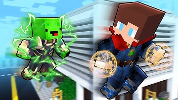 DOCTOR STRANGE Speedrunner vs LOKI Hunter : JJ vs Mikey in Minecraft Maizen!