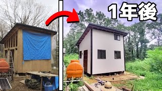 素人がひとりで1年かけてここまで小屋作りました