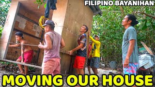 MOVING OUR HOUSE! Philippines Beach Land Bayanihan... Leaving For Tagum City!