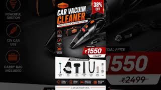 🚗💥Powerful Car Vacuum Cleaner 🔗 Link in bio #Car Vacuum Cleaner#Portable Vacuum Cleaner#Car Cleaning